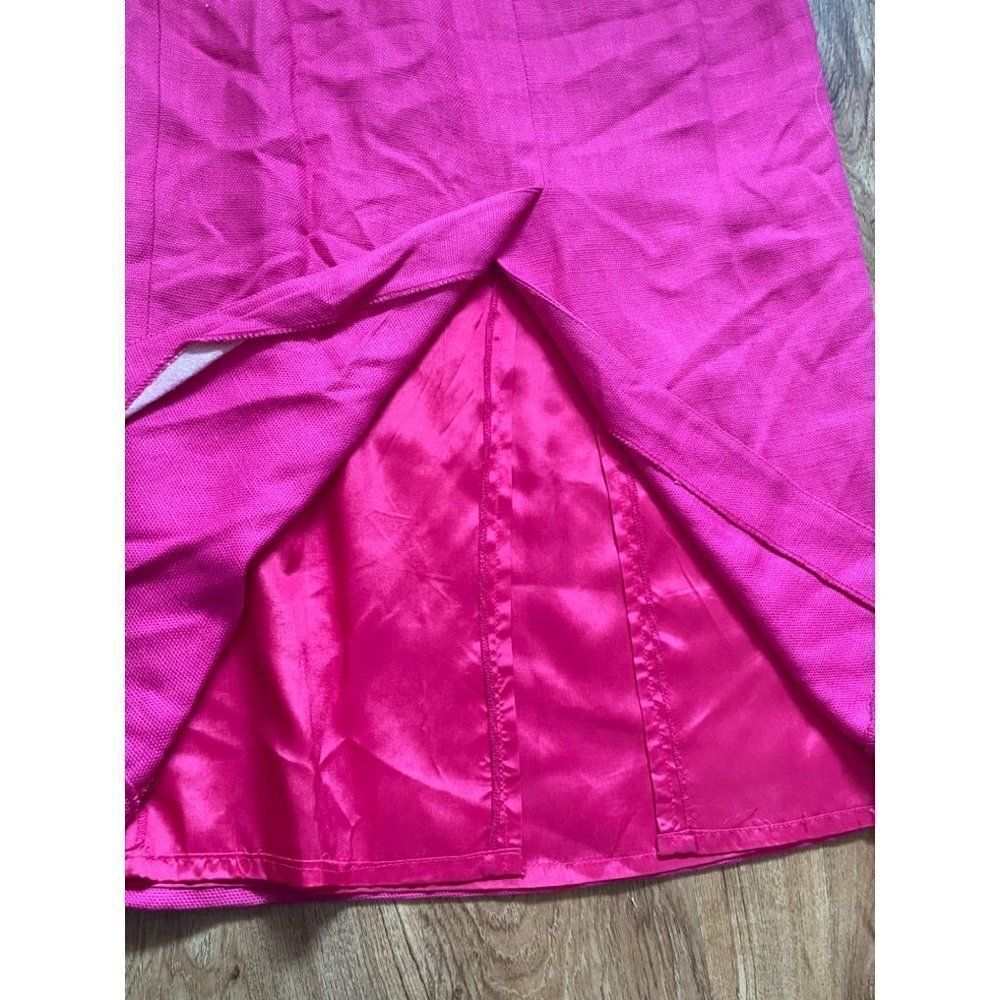 Vintage Sharon Young Sportswear long bright pink skirt 6 womens - Picture 6 of 10